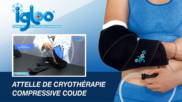 attelle coude de cryothérapie compressive