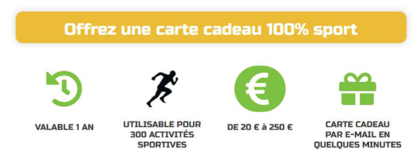 carte cadeau sport
