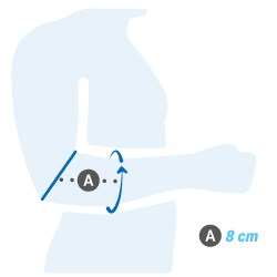 ionocore Coudiere tendinite pour Tennis Elbow avec Cuivre - Manchon